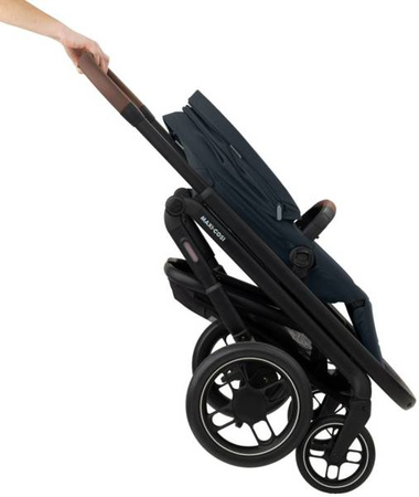 Maxi-Cosi Plaza + Wózek Głęboko-Spacerowy 2w1 Essential Graphite