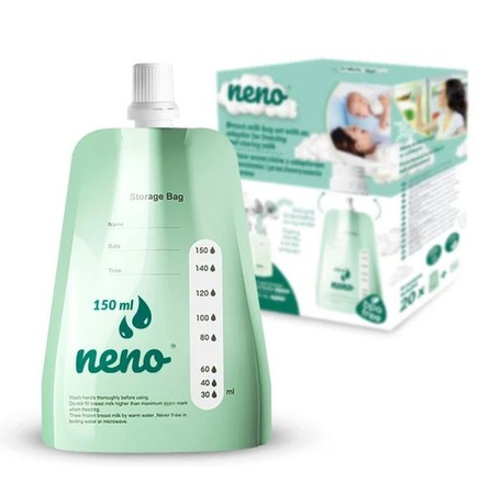 Neno Woreczki z Adapterem do Mrożenia i Przechowywania Pokarmu