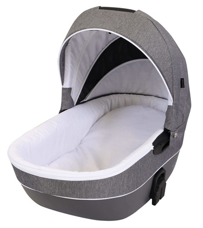 Kunert Mila Wózek Głęboko-Spacerowy 2w1 Pudrowy Róż Czarna Rama Koła Żelowe