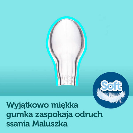 Canpol babies Smoczek silikonowy 0-2m symetryczny MINI 2szt. Pink