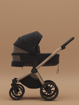 Riko Cava Wózek Głęboko-Spacerowy 02 Coal