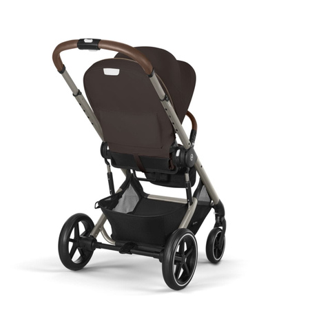 Cybex Balios S Lux 2.0 Wózek Spacerowy Chocolate Brown + Cybex Śpiworek Snogga 2 Moon Black