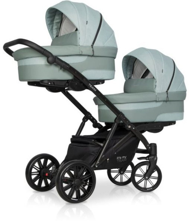 Riko Team Wózek Bliźniaczy Rok Po Roku Głęboko-Spacerowy Basil