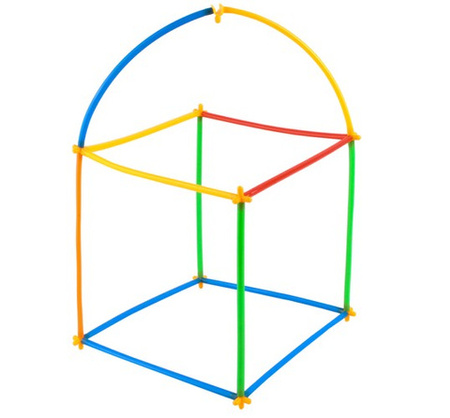 Kruzzel Klocki - Słomki - Zestaw 408el.