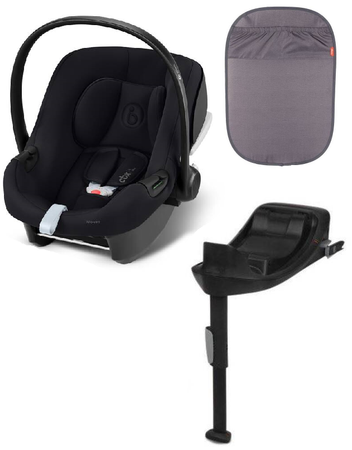 Cybex Aton B2 i-Size Fotelik Samochodowy 0-13kg + Baza One Volcano Black + Diono Ochraniacz Na Fotel