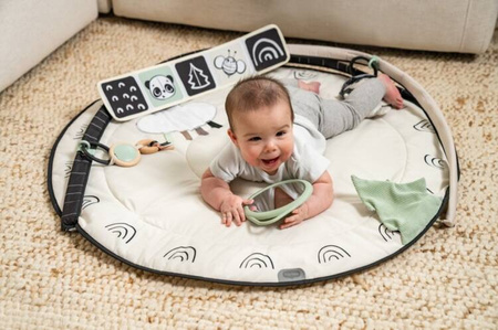 Tiny Love Décor Gimnastyka / Mata Edukacyjna z Pałąkami Czarno-Biała