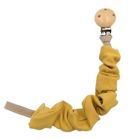 BinW Zawieszka do smoczka Musztarda - Bawełna