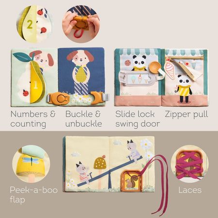 Taf Toys Fantasy Busy Book Książeczka Edukacyjna 18m+