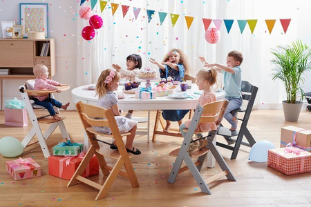 Kinderkraft Enock Krzesełko Do Karmienia Beżowe || Wood White