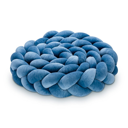 SenLove Ochraniacz do Łóżeczka Warkocz 400 cmCiemnoniebieski