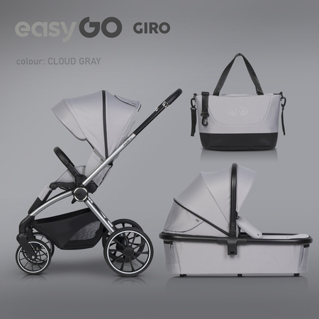 EasyGo Giro Wózek Głęboko-Spacerowy Cloudy Gray