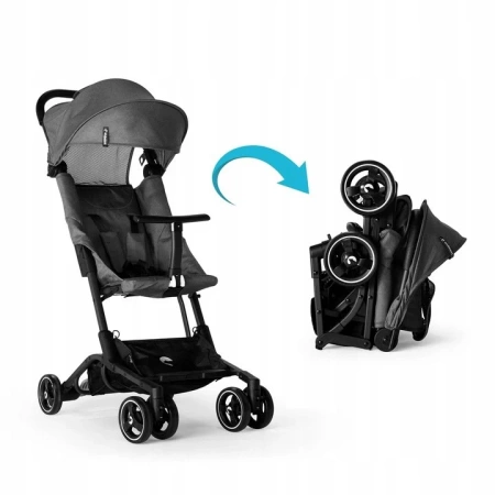 Kidnort Snöpetrel Wózek Spacerowy Czarny