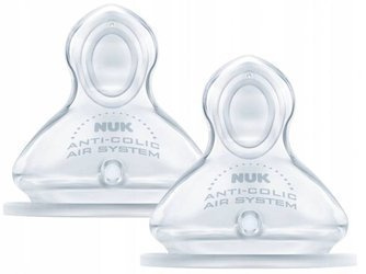 Nuk FC+ Smoczek Na Butelkę Silikonowy 0-6 mcy 2sz/blc