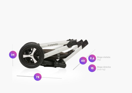 Baby Design Lupo Comfort Wózek Głęboko-Spacerowy Satin - Limited