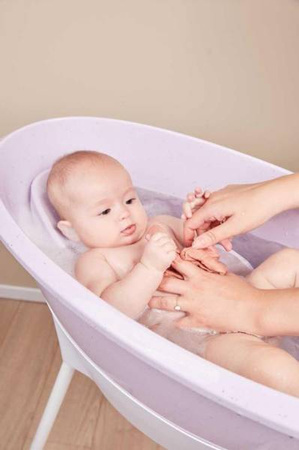 Luma Zestaw Kąpielowy 8 Elementów Wanienka i Akcesoria Speckles Lila