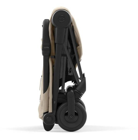 Cybex Coya Wózek Spacerowy Rama Matt Black Cozy Beige + Cybex Coya Moskitiera Black