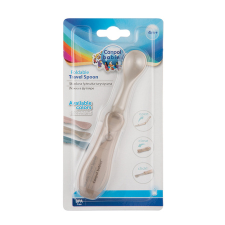 Canpol Babies Składana Łyżeczka Turystyczna dla Dzieci Szara 56/611_grey