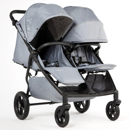 Mast M.Twin x Wózek Bliźniaczy Mast Swiss Design Koła Light Glacier Lake