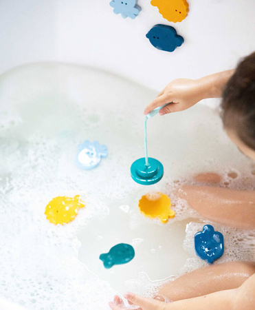 QUUT Zestaw piankowych naklejek do kąpieli z wędką Deep sea