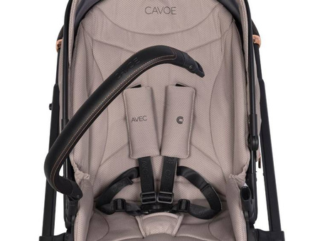 Cavoe Avec 2024 Wózek Spacerowy Bliźniaczy Taupe