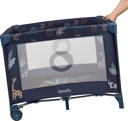 Lionelo Bonnie - składany kojec dziecięcy | Blue Navy