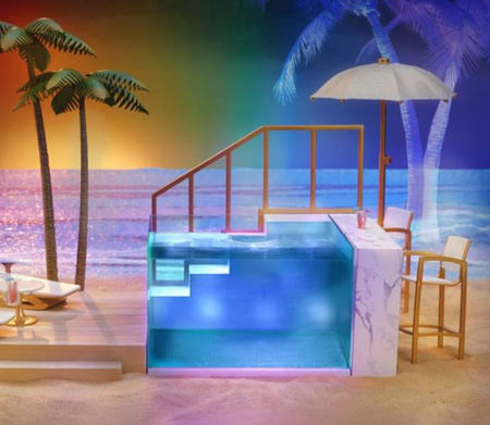 Rainbow High Color Change & Beach Club Playset Basen Zmieniający Kolor