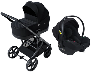 Avionaut Sirius Wózek Głęboko-Spacerowy Black + Gratis Avionaut Cosmo AirFlow Fotelik Samochodowy