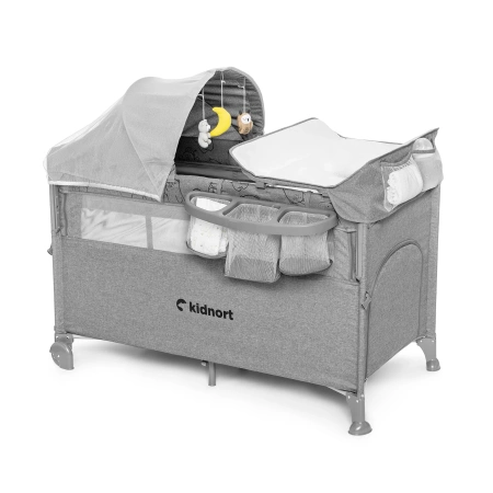 Kidnort Stugan Łóżeczko Turystyczne Jasny Szary