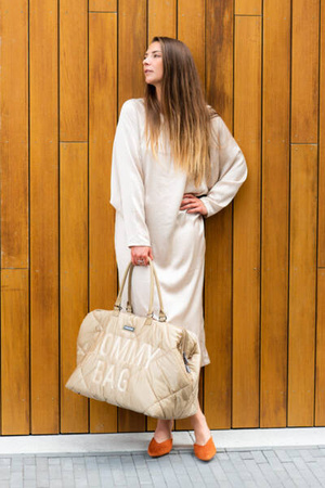 Childhome Torba Mommy Bag Pikowana Beżowa