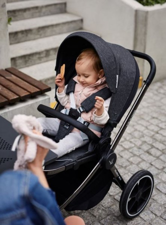 Muuvo Quick 2.0 Wózek Spacerowy Black Chrome Anthracite