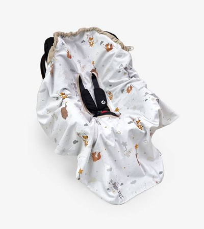 Albero Mio Otulacz do Fotelika Samochodowego Letni Velvet Myszka