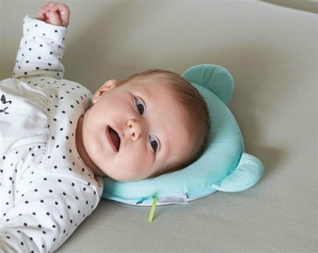 Candide Poduszka Zapobiegająca Deformacji Główki Panda Air 0-6 m-cy Turkusowo-Szara