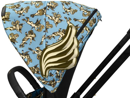 Cybex Mios 2.0 Wózek-Głęboko Spacerowy Wings Jeremy Scott Cherub Blue by Jeremy Scott