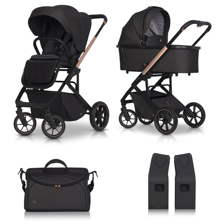 Cavoe Moi+ Wózek Głęboko-Spacerowy 2w1 + Torba + Adaptery Meteorite