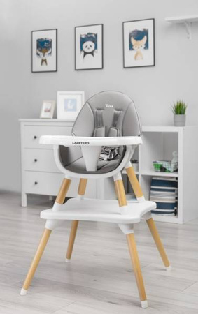Caretero Tuva Krzesełko do Karmienia Grey