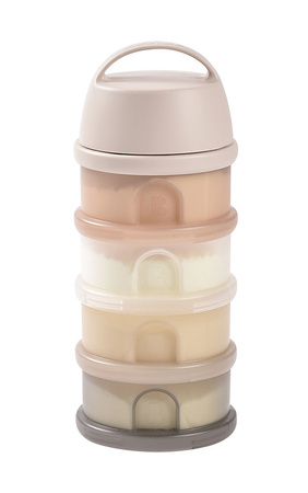 BEABA Pojemniki na mleko w proszku 4 komory przeźroczyste clay