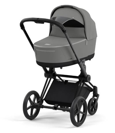 Cybex Priam 4.0 Wózek Głęboko-Spacerowy Mirage Grey + Cybex Platinum Lite Cot Priam Gondola Manhattan Grey