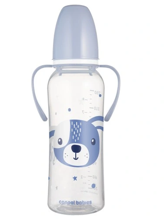 Canpol Babies Butelka Z Uchwytami Cute Animals Niebieska 250ml