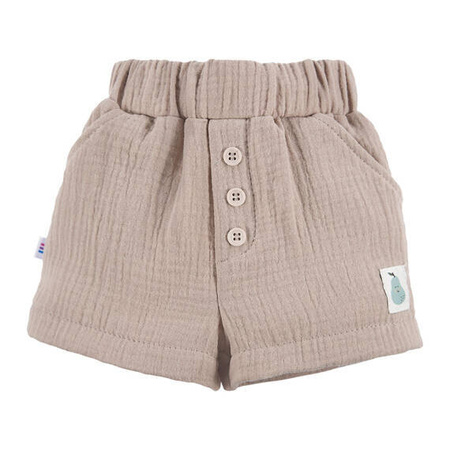 Eevi Pearfect Szorty Muśllinowe - Beżowy 74