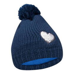 Yo!Club Czapka Zimowa Dziewczęca z Pomponem 50 - 52 Mix Kolorów