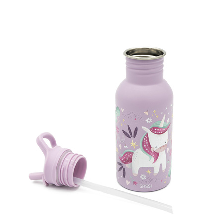 Sassi Butelka na wodę bidon 500 ml Jednorożec