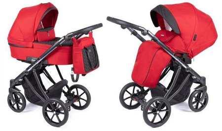 Coletto Dante Wózek Głęboko-Spacerowy 2w1 D-02 Czarno-Grafitowa Rama