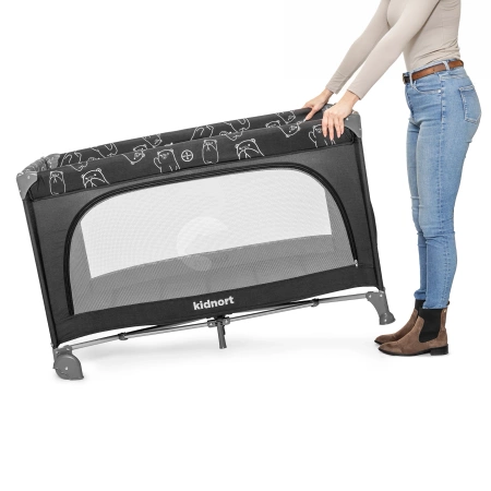 Kidnort Ihålig Łóżeczko Turystyczne Ciemny Szary