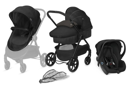 Wózek głęboko-spacerowy Cybex CBX Onida + Cybex Shima fotelik 0-13kg zestaw 3w1 CBX Smoky Anthracite