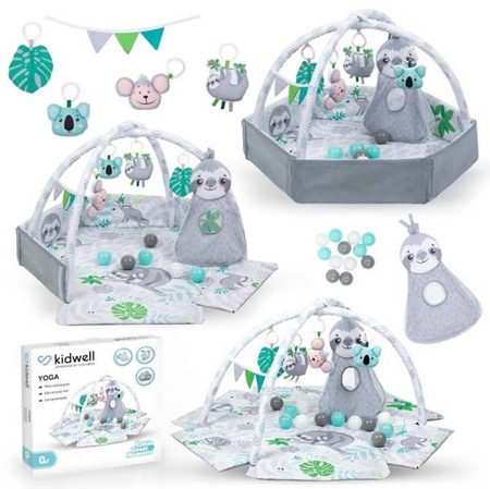 Kidwell Yoga Mata Edukacyjna Z Zabawkami grey