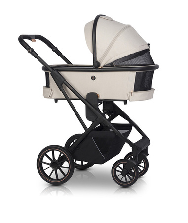 Cavoe Axo Shine Wózek Głęboko-Spacerowy 2w1 + Torba + Adaptery Champagne