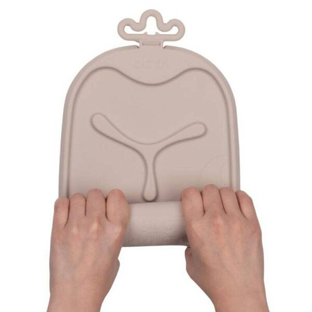 B.box Roll + Go Zwijana Mata BLW Do Nauki Samodzielnego Jedzenia Latte