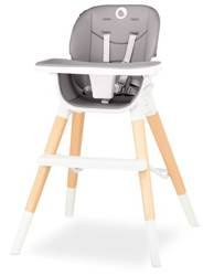 Lionelo Mona Drewniane Krzesełko Do Karmienia  Stone