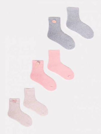 Yoclub! Skarpety Frotte Dziewczęce 3-6 m