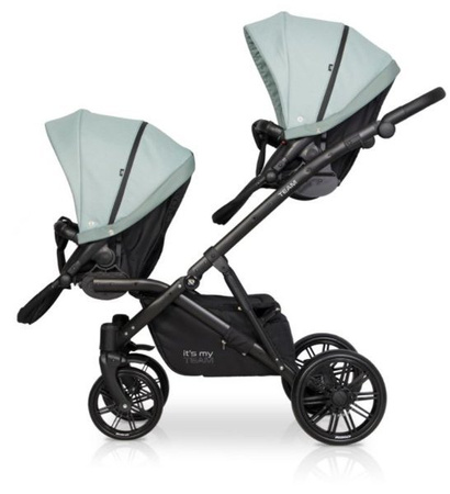 Riko Team Wózek Bliźniaczy Rok Po Roku Głęboko-Spacerowy Basil